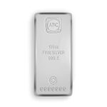 ABC 100oz Silver Cast Bar - Front