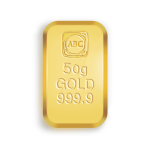 ABC 50gm Gold Cast Bar - Front