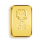 ABC 5oz Gold Cast Bar - Front